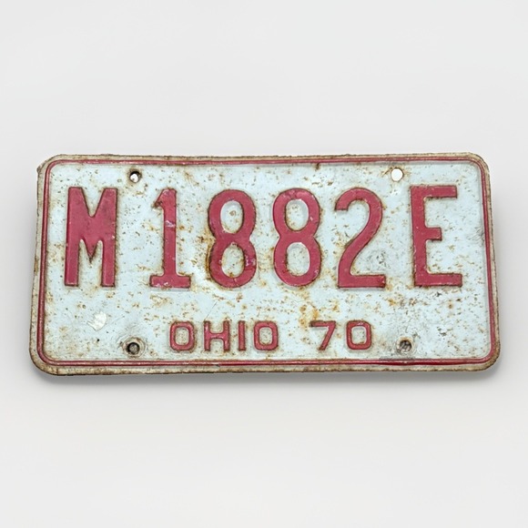 Other - 1970 Ohio License Plate # M1882E